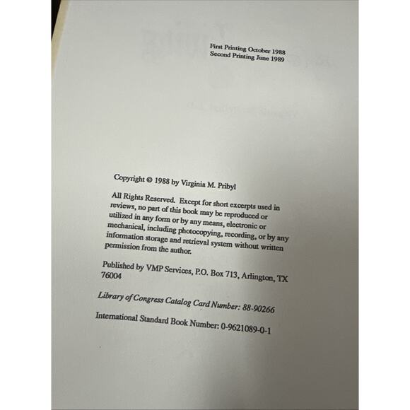 Recipes For Living By Virginia M. Pribyl Vtg 1988 - Picture 4 of 4